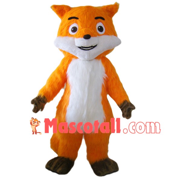 Long Fur Fox Mascot Costume 