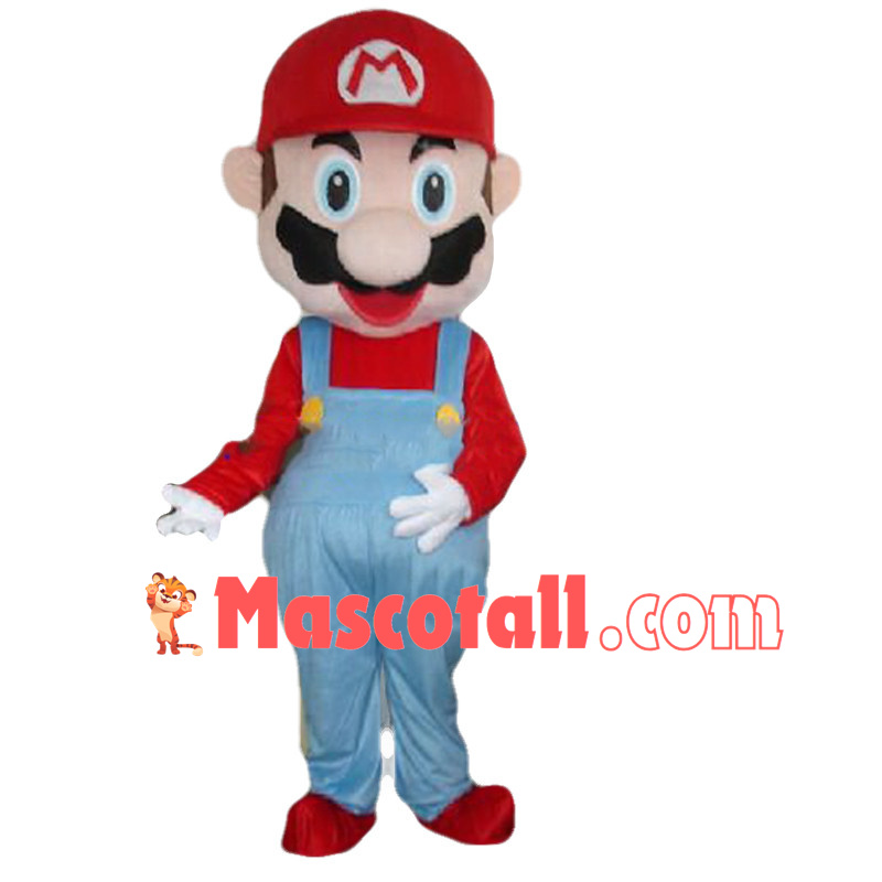 Brave Mario Mascot Costume 