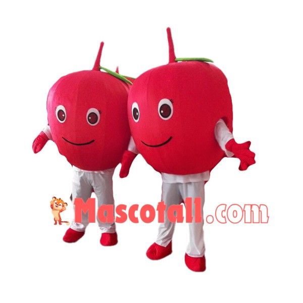 Simple Style Red Apple Cartoon Mascot Costume 