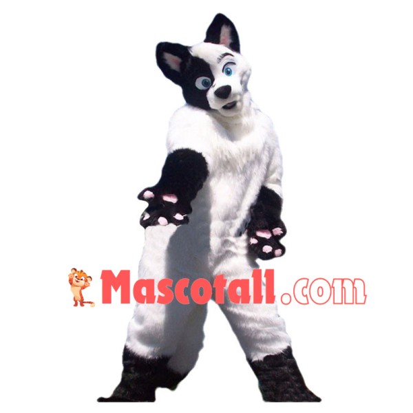 Lovely Hairy Fox Dog Mascot Costume 