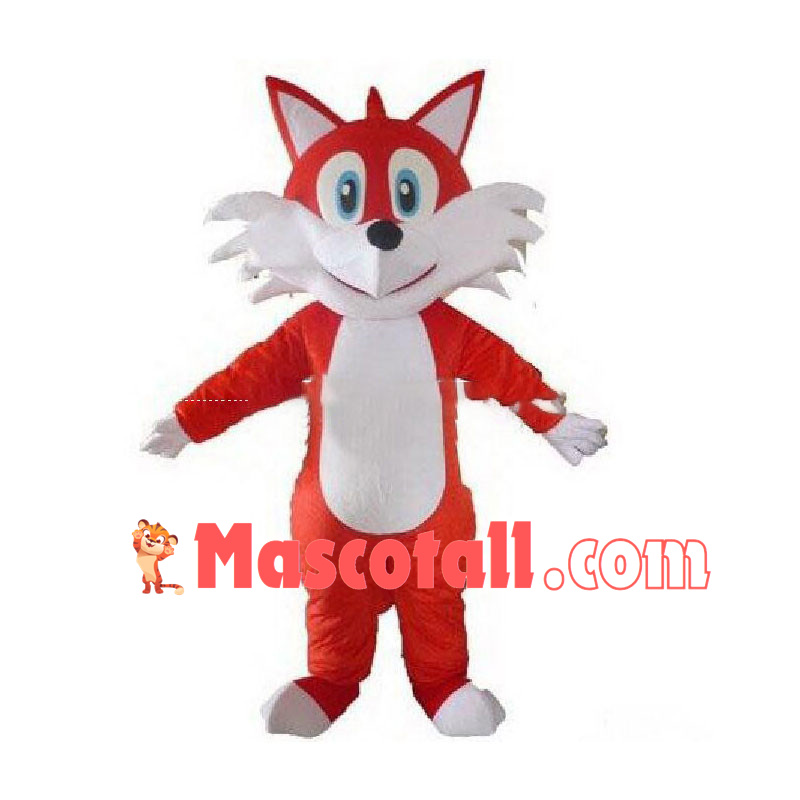 Cartoon Red Fox Mascot Costume 