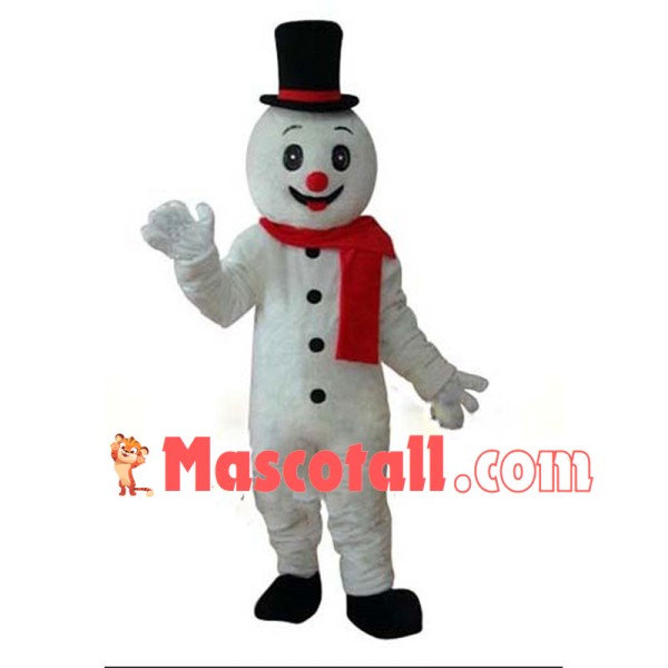 Lovely Snowman Christmas Mascot Costume 
