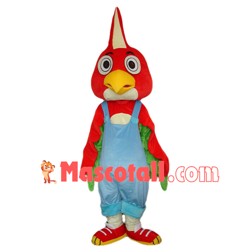 Simple Style Cartoon Red Parrot Mascot Costume	