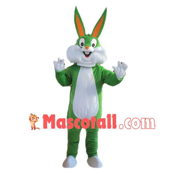 Green Bugs Bunny Mascot Costume