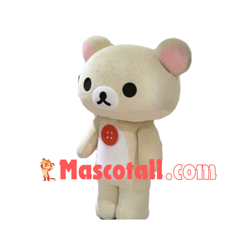 Korilakkuma the Yellowish-white Bear Mascot Costume	
