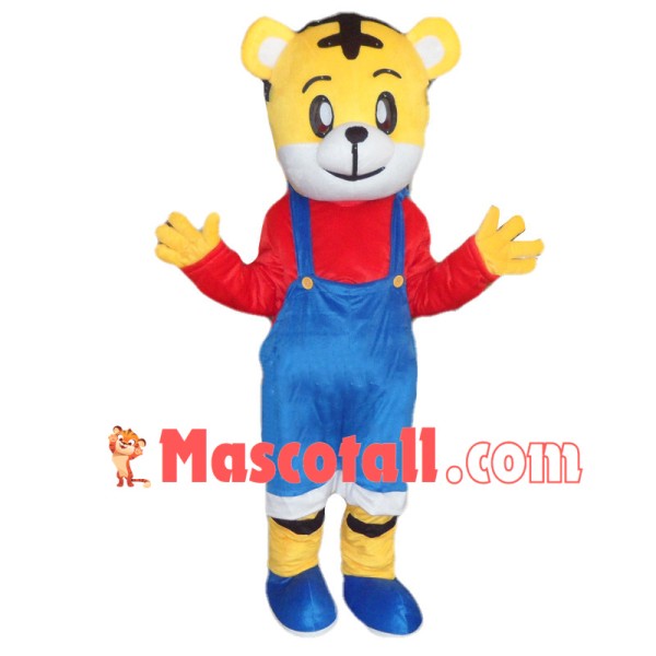 Optimistic Qiaohu the Tiger Mascot Costume