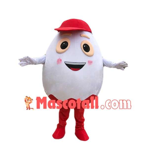 Surprise Egg Man In Red Hat Mascot Costume 
