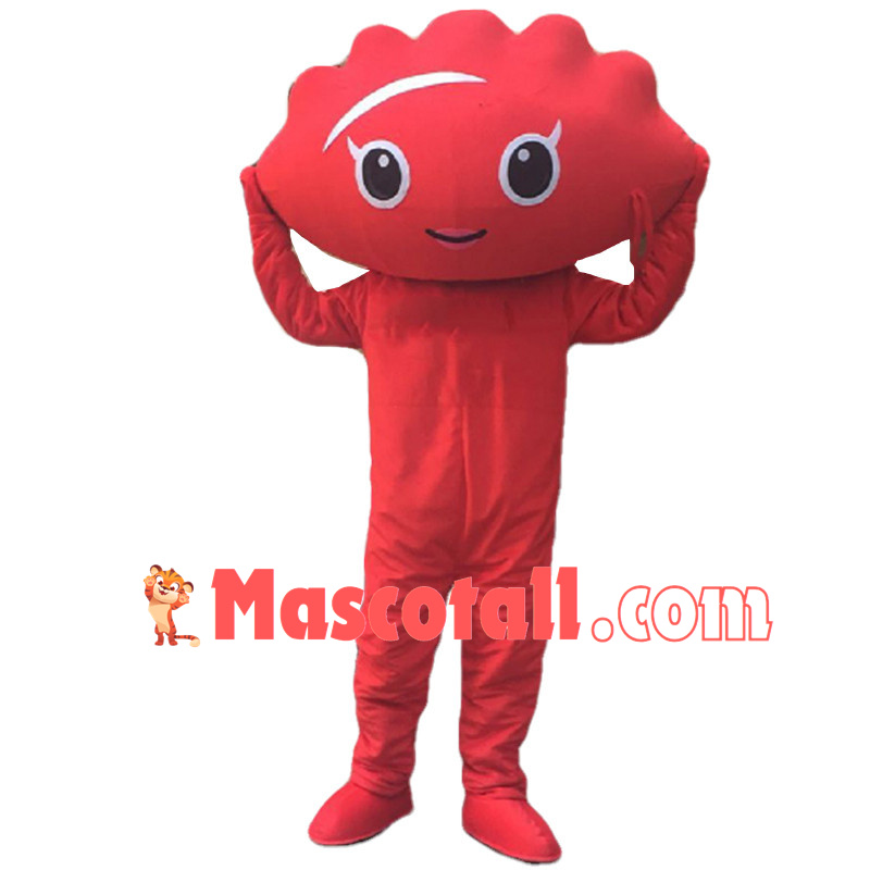 Red dumpling Man Mascot Costume 
