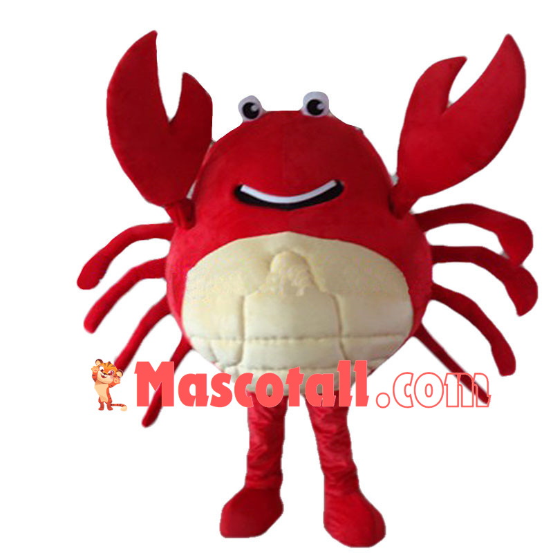 Huge Red Crab Mascot Costume 
