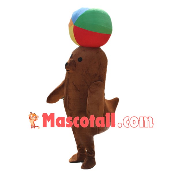 Sea Lion Heading The Ball Mascot Costume 