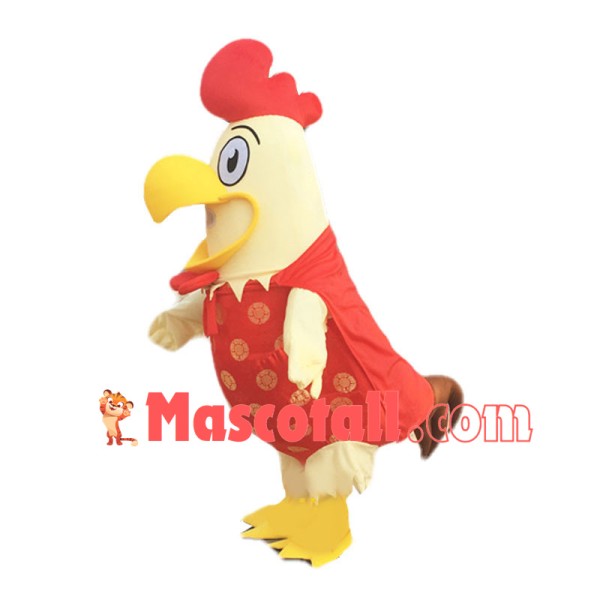Chinese Fortune Rooster Mascot Costume 