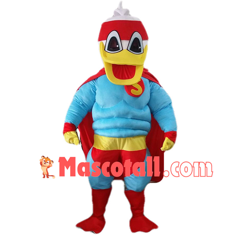 Superman Donald Duck Mascot Costume Cartoon character