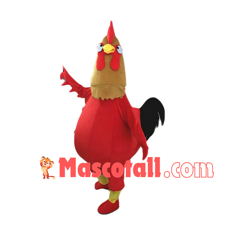 Simple Style Red Hen Mascot Costume 