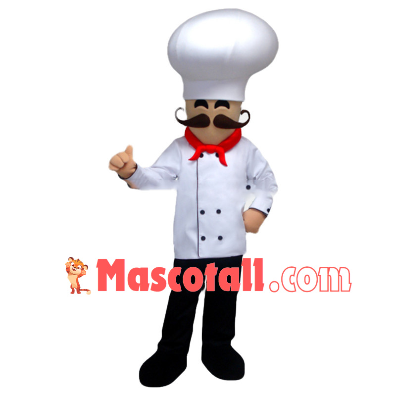 Professional Italian Chef Mascot Costume	