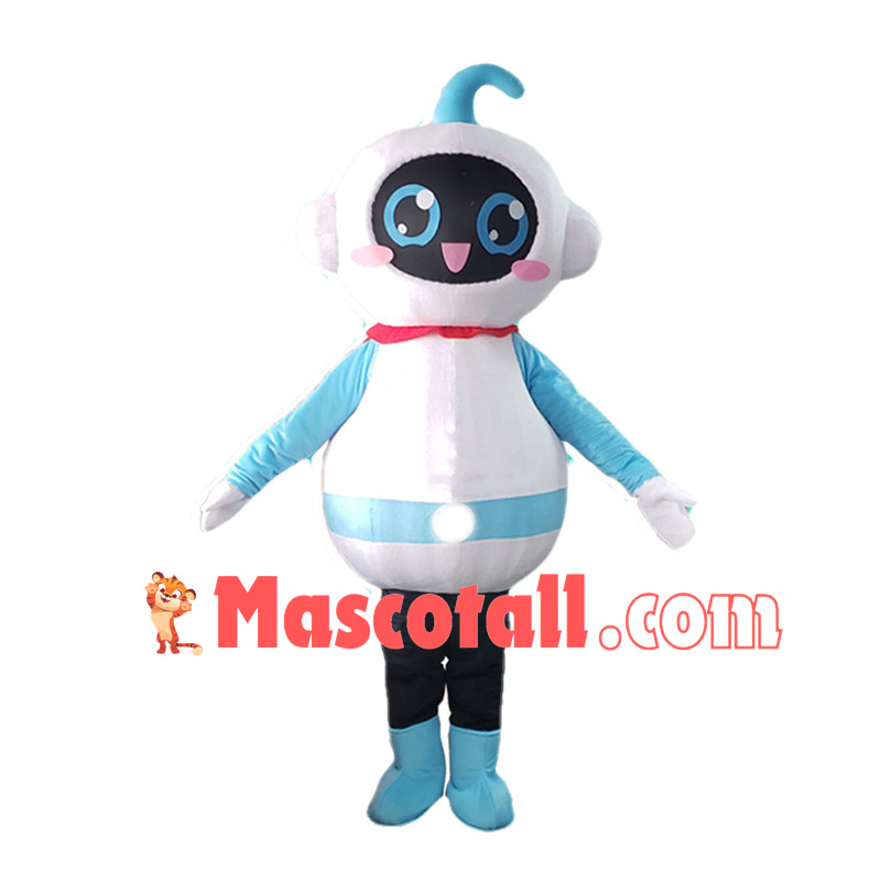 Cute Intelligent Robot Mascot Costume 