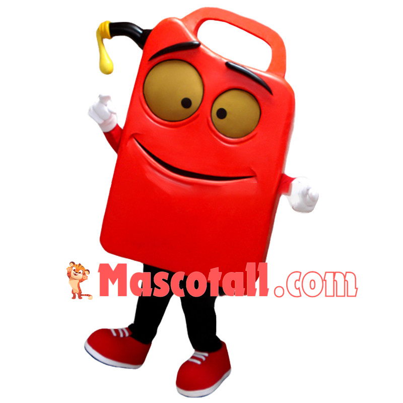 Huge Cartoon Red Gas Can Lightweight Mascot Costume	