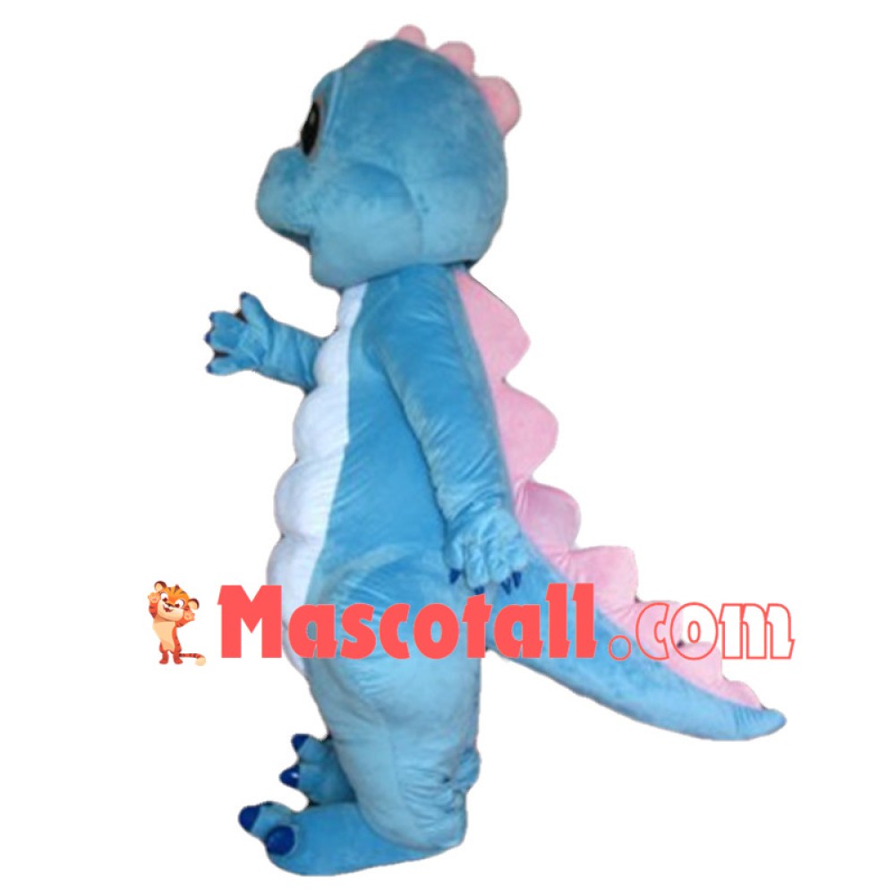 Cute Baby Blue Dragon Mascot Costume 