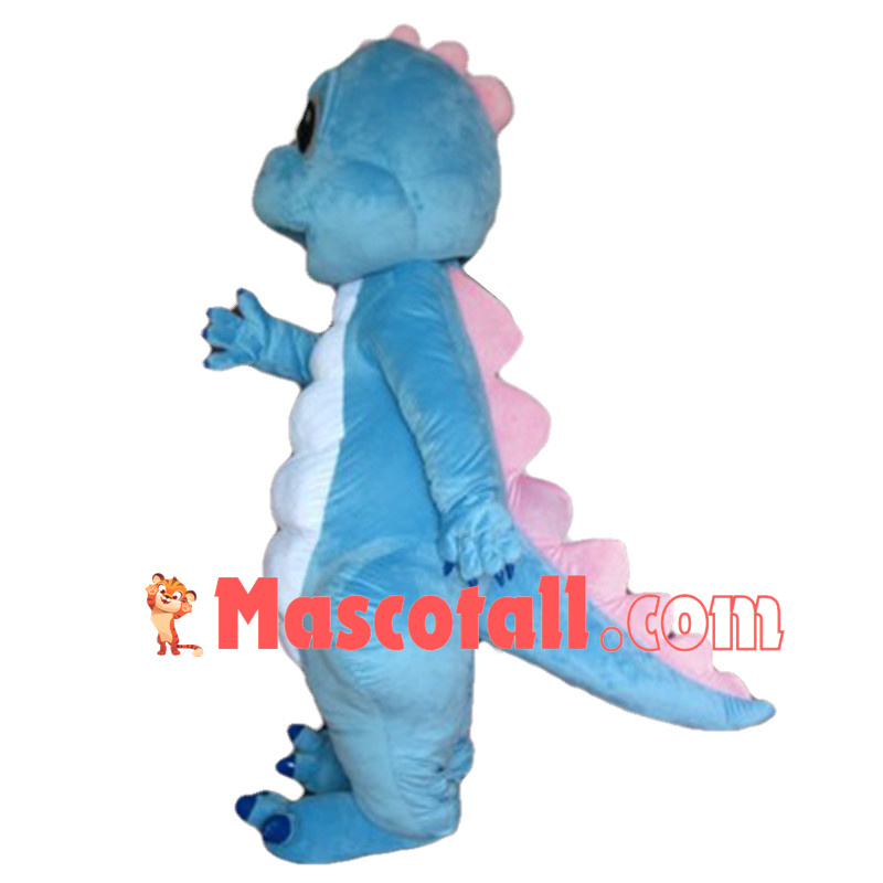 Cute Baby Blue Dragon Mascot Costume 