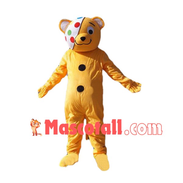 Adorable Pudsey Bear Mascot Costume	