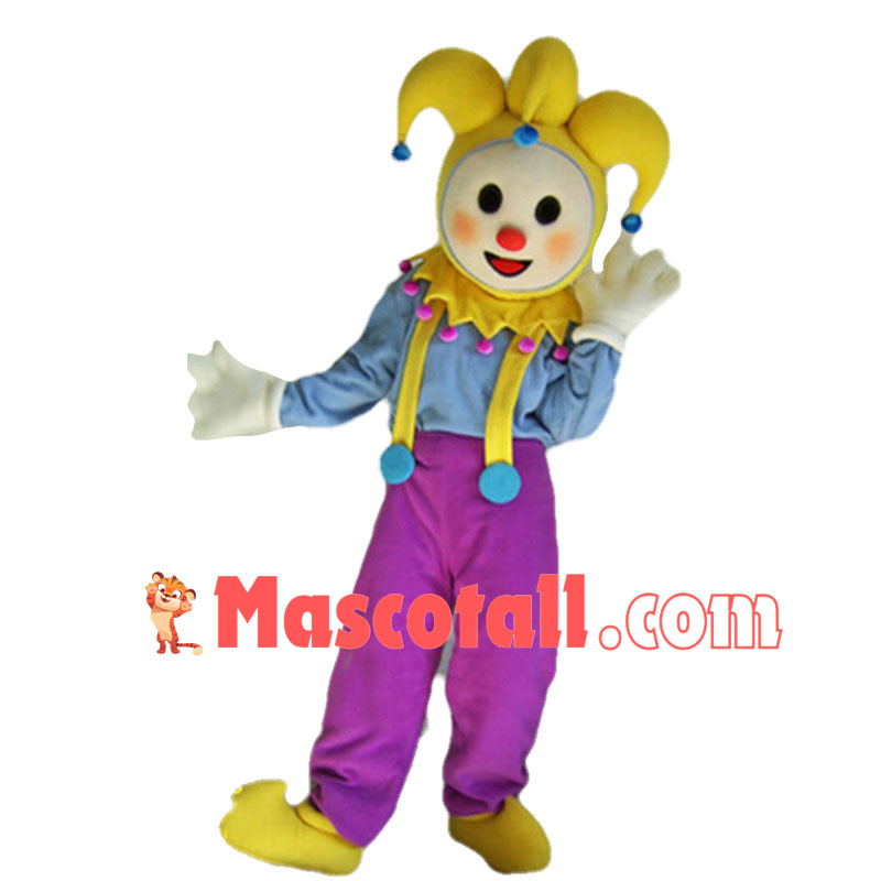 Adorable Court Jester Mascot Costume 
