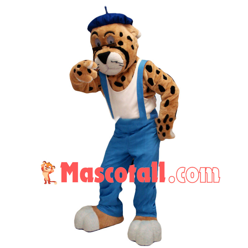 Chaz The Cheetah Mascot Costume
