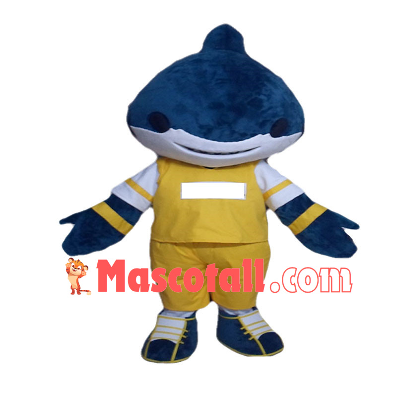 Sport Blue Shark Mascot Costume