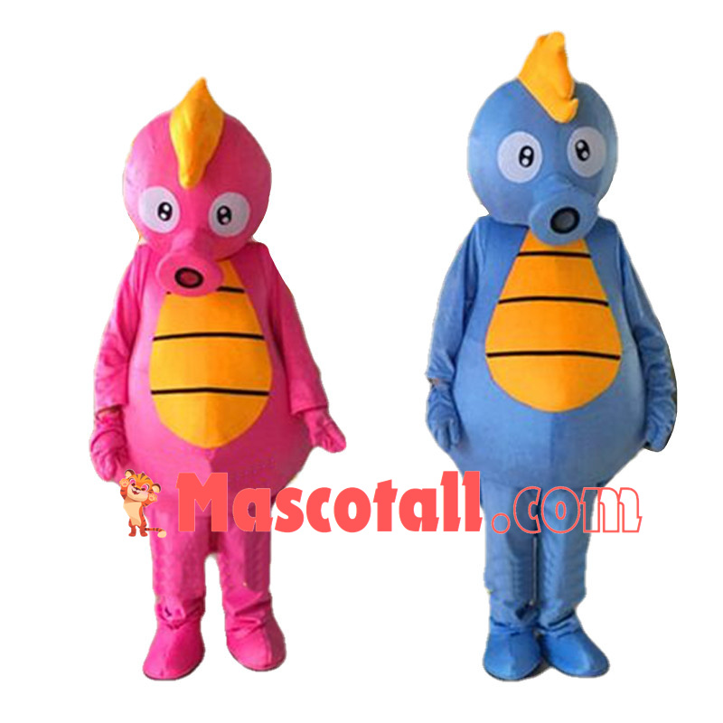 Easy Pink Seahorse & Blue Seahorse Mascot Costume	