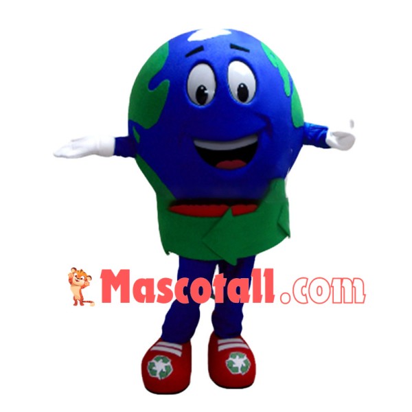 Cycling Globe Mascot Costume