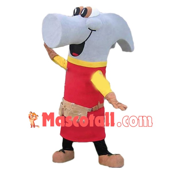 Lightweight Cartoon Hammer Mascot Adult Costume	