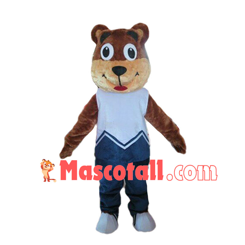Sport Brown Bear High School Mascot Costume	