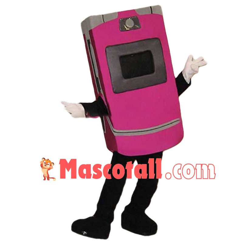 Deluxe Pink Flip Phone Mascot Costume
