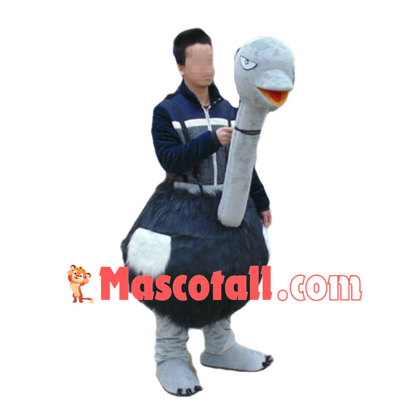 Carry Me Ride On Ostrich Costume Animal Funny Pants Novelty	