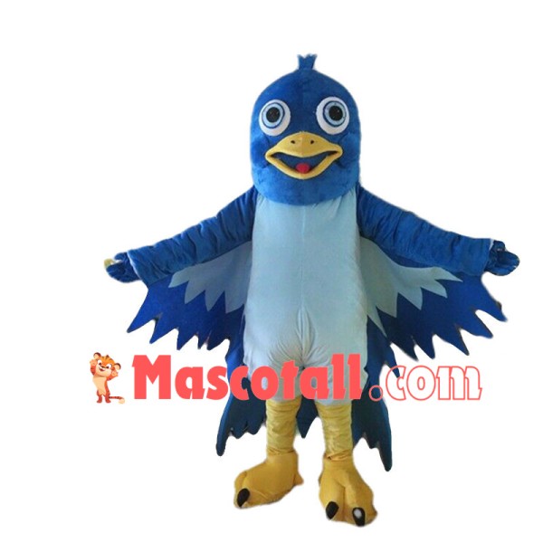 Screaming Blue Bird Mascot Adult Costume	
