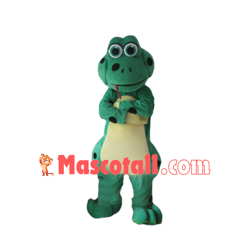 Hungry Green Toad Mascot Costume	