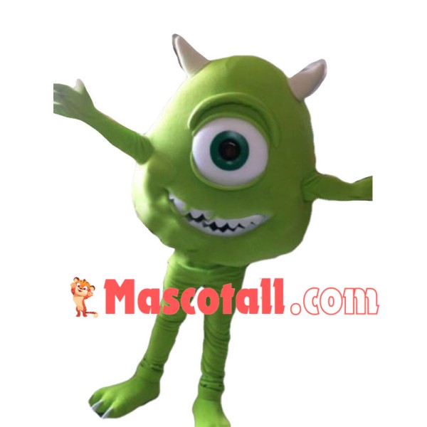 Brave Mike Wazowski From Monsters University Mascot Costume 