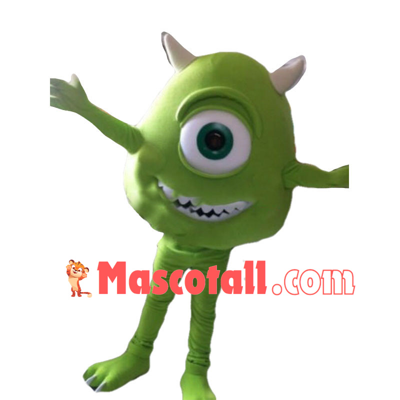 Brave Mike Wazowski From Monsters University Mascot Costume 