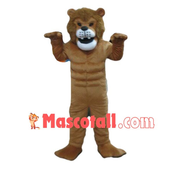 Simple Style Power Lion Mascot Costume	