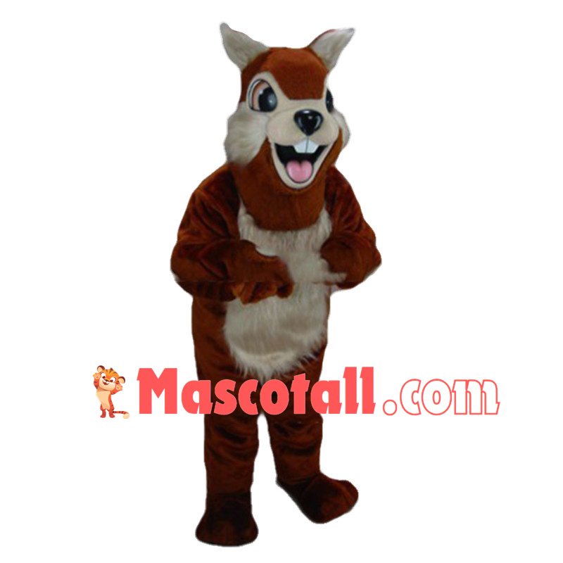 Lovely Red Chipmunk Mascot Costume 