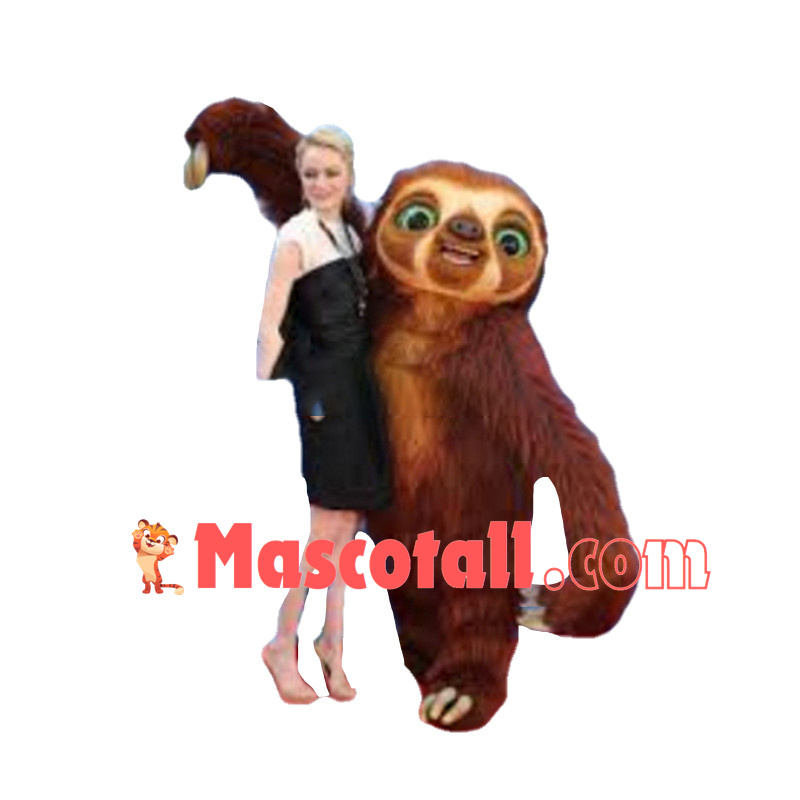 Brown-Throated Three-Toed Sloth Mascot Costume 