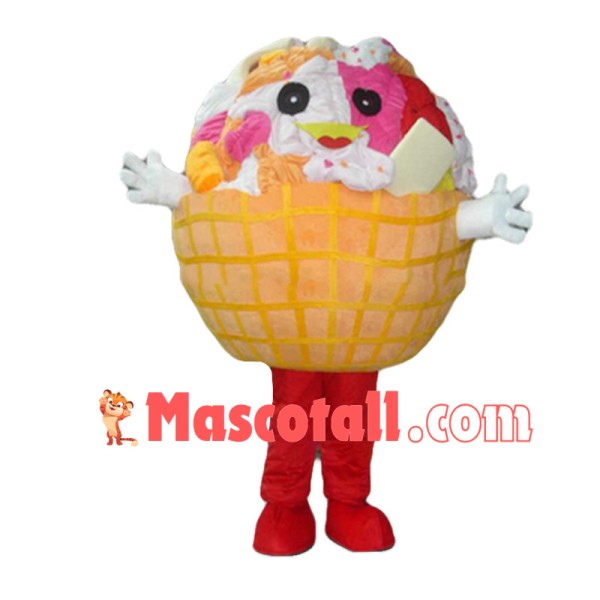 Huge Cartoon Ice Cream Sundae Lightweight Mascot Costume	