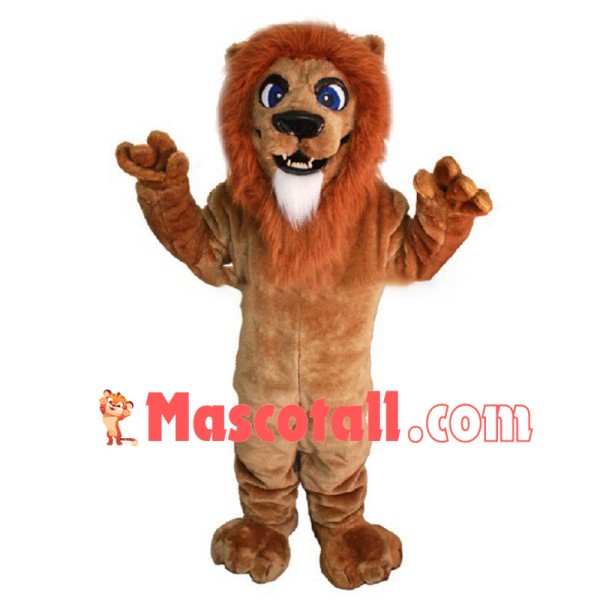 Blue Eyed Lion Mascot Costume 