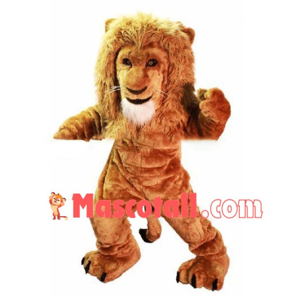 Power Golden Lion Mascot Costume 