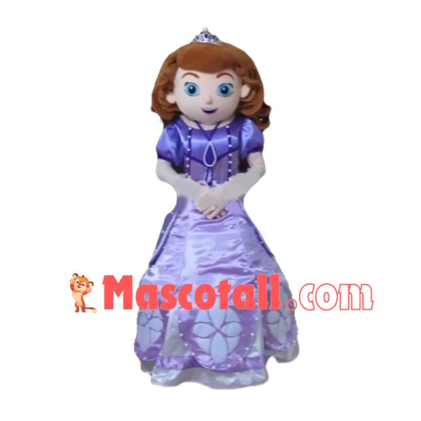 Beautiful Princess Sofia Mascot Costume 
