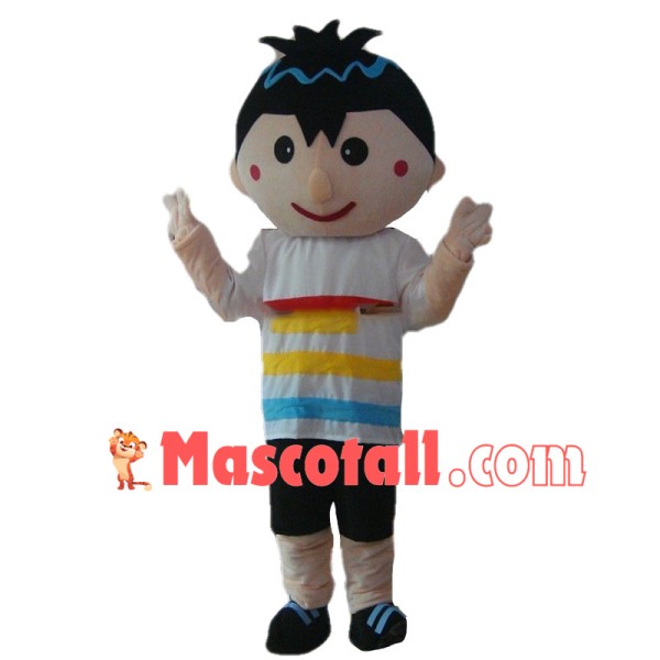 Energetic Boy Mascot Costume	