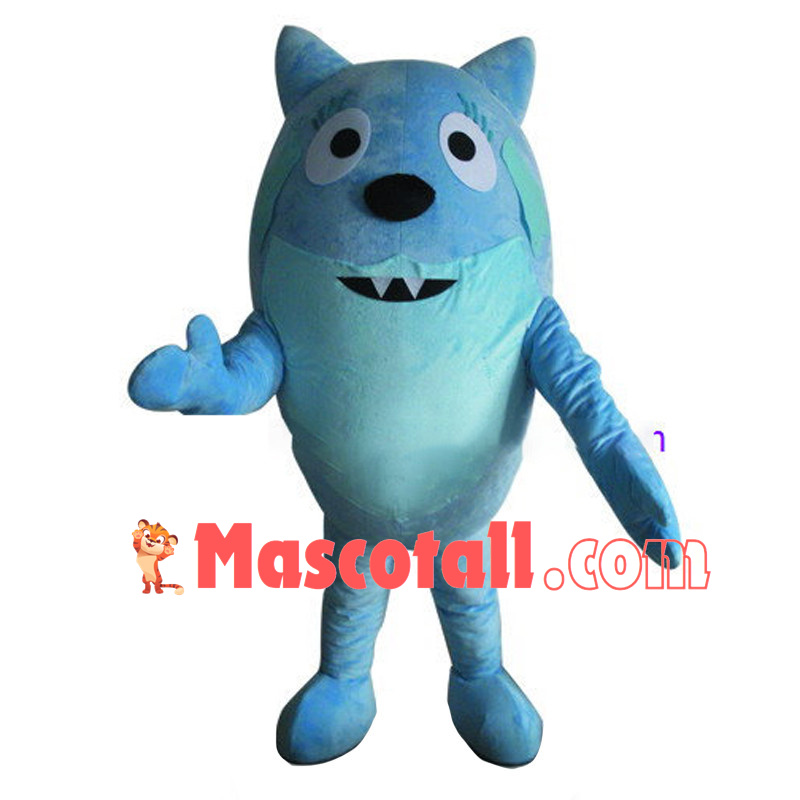 Toodee the Blue Cat Dragon Mascot Adult Costume 