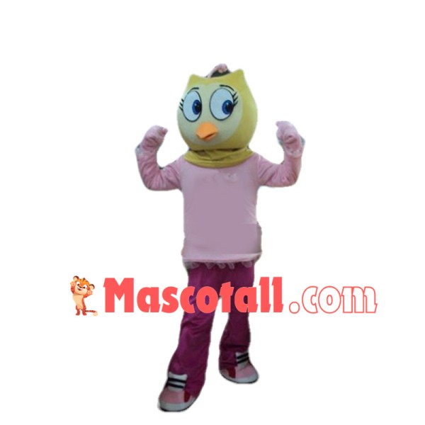 Canary Girl Mascot Cartoon Costume