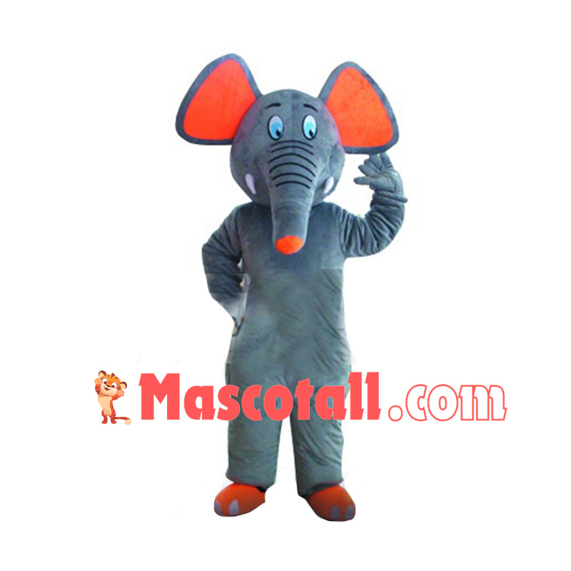 Adult Grey Elephant Mascot Costume 