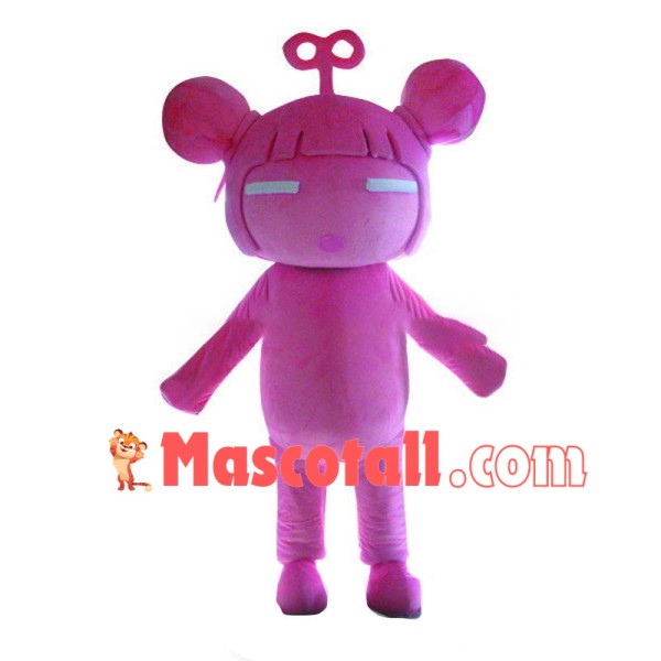 Pink Antenna Girl Mascot Costume