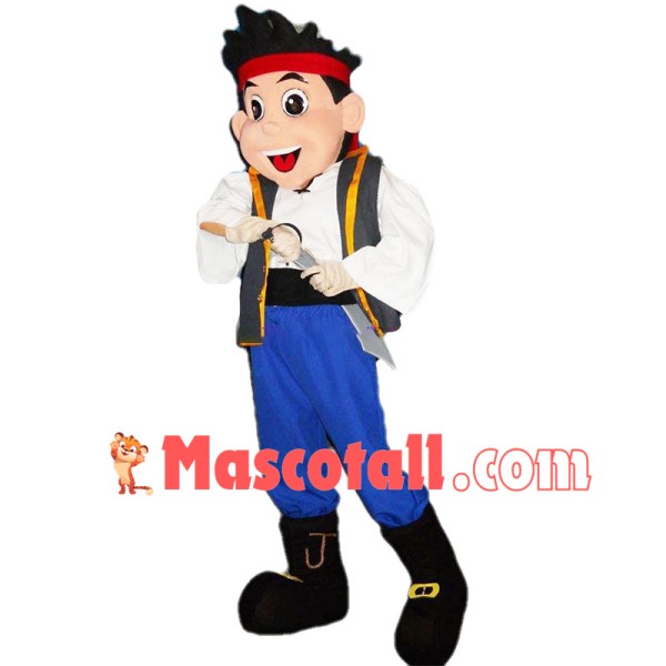 Leader Pirate Jake Mascot Costume 