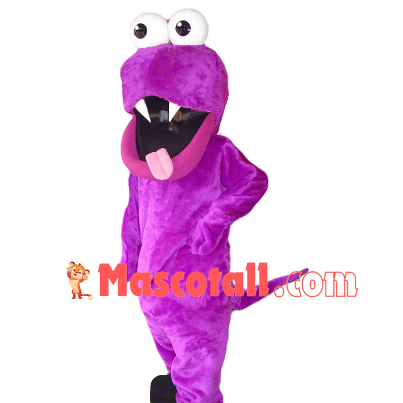 Funny Pink Dinosaur Mascot Costume